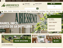 Tablet Screenshot of abiessence.com